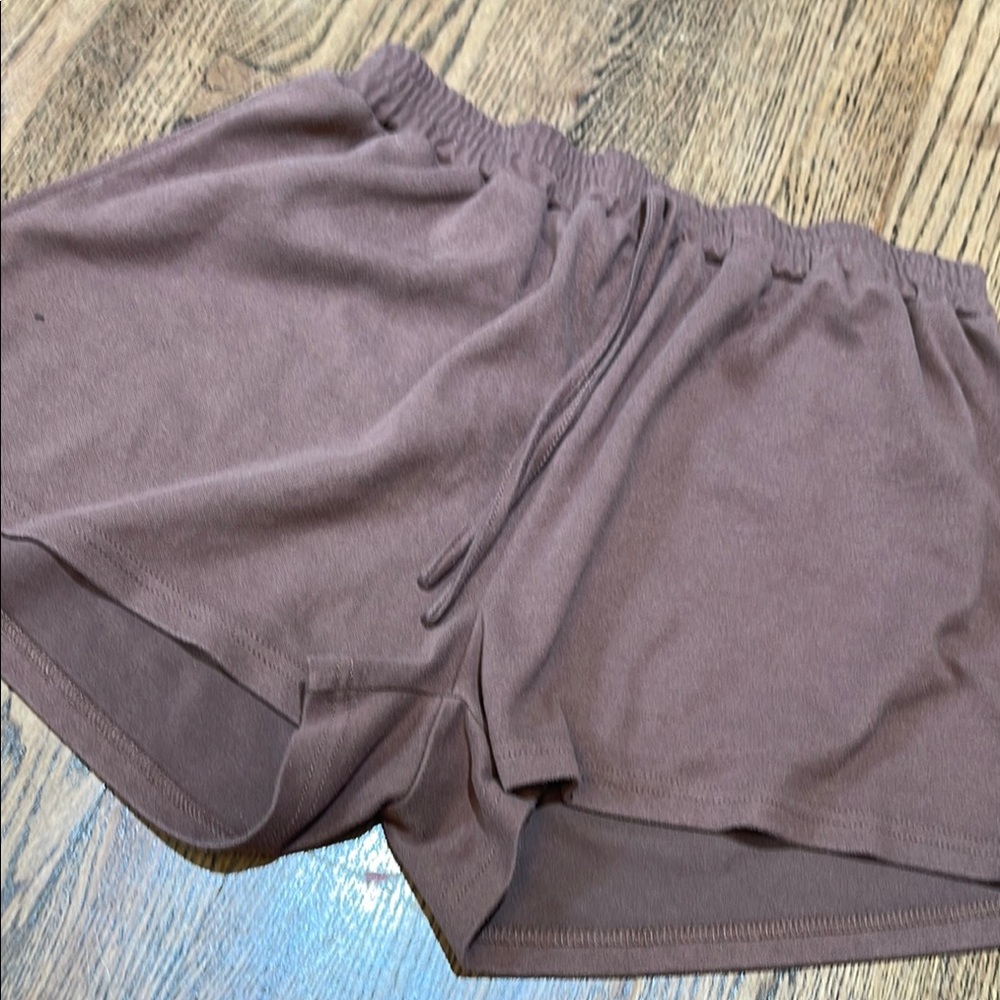 Old Navy Brown Athletic Shorts with Elastic Waistband